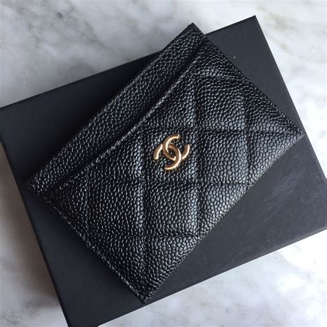 chanel card holder - black|Chanel card holder original.